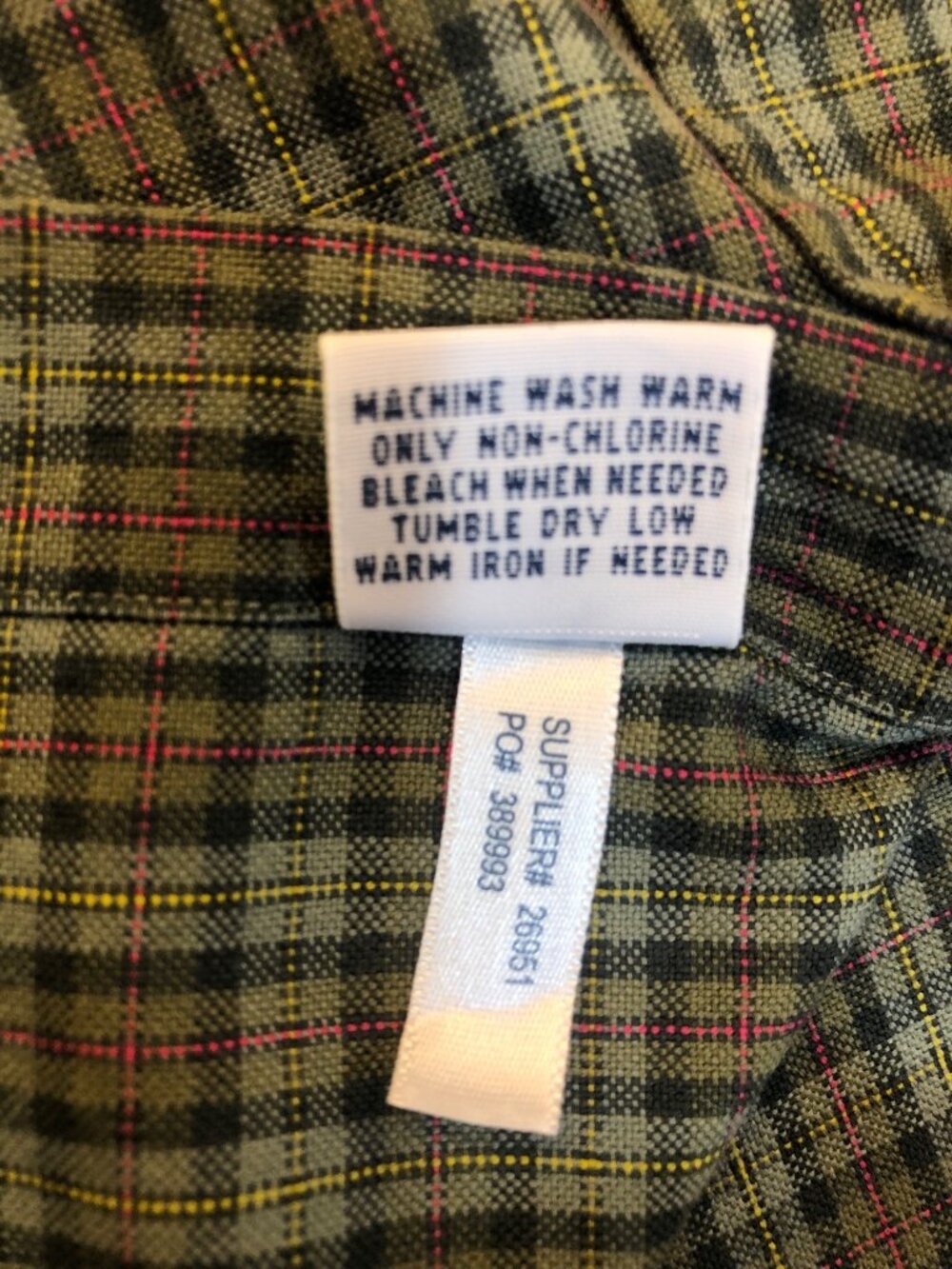 Ralph Lauren Men's Cotton Green Plaid Long-Sleeve Button Down Shirt Sz M Preppy - Picture 10 of 10